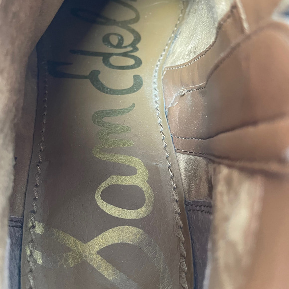 Sam Edelman Light Taupe Petty Ankle Boots Women’s Size 8 - Picture 5 of 11